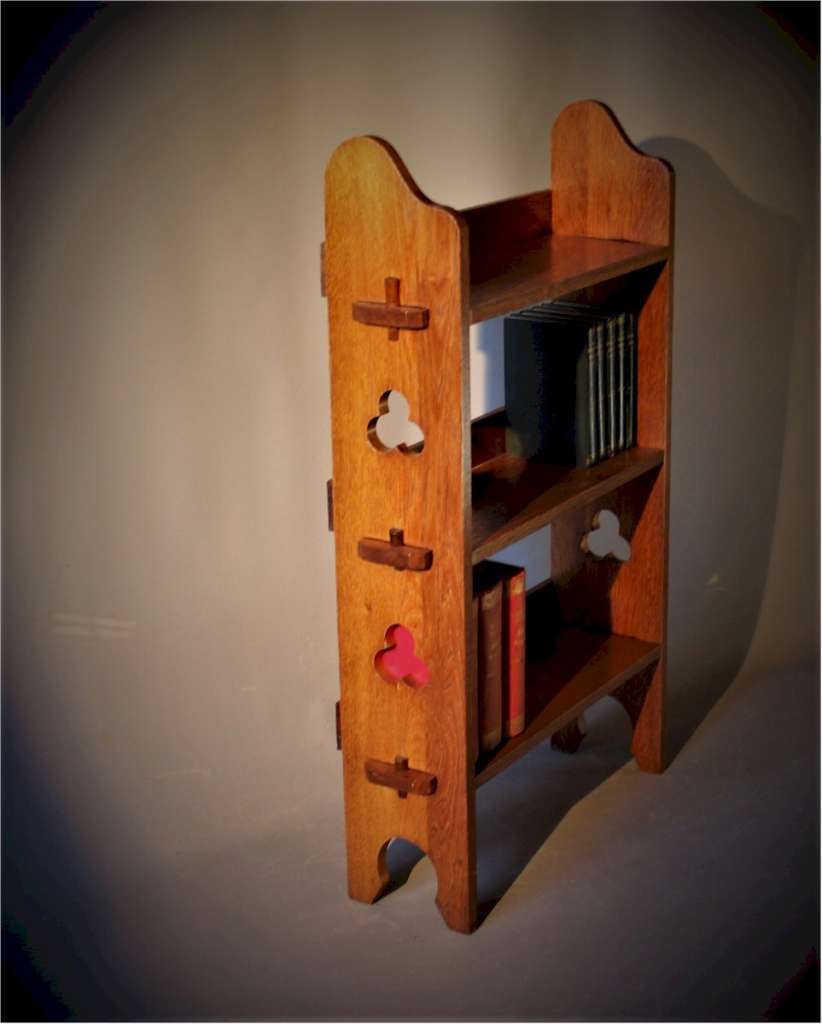 Arts & Crafts oak bookcase retailed by Liberty & Co as 