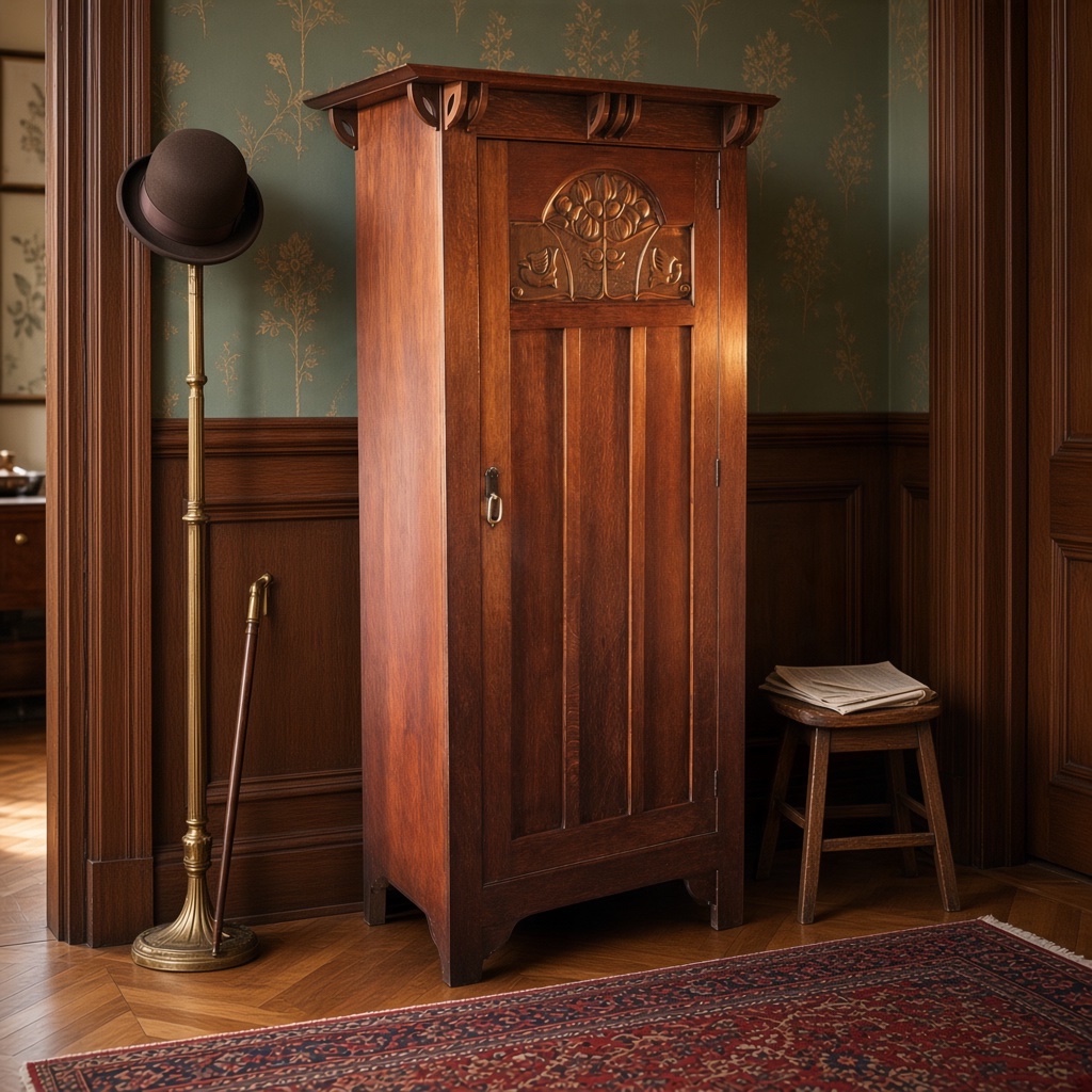 Arts and Crafts wardrobe by Shapland and Petter