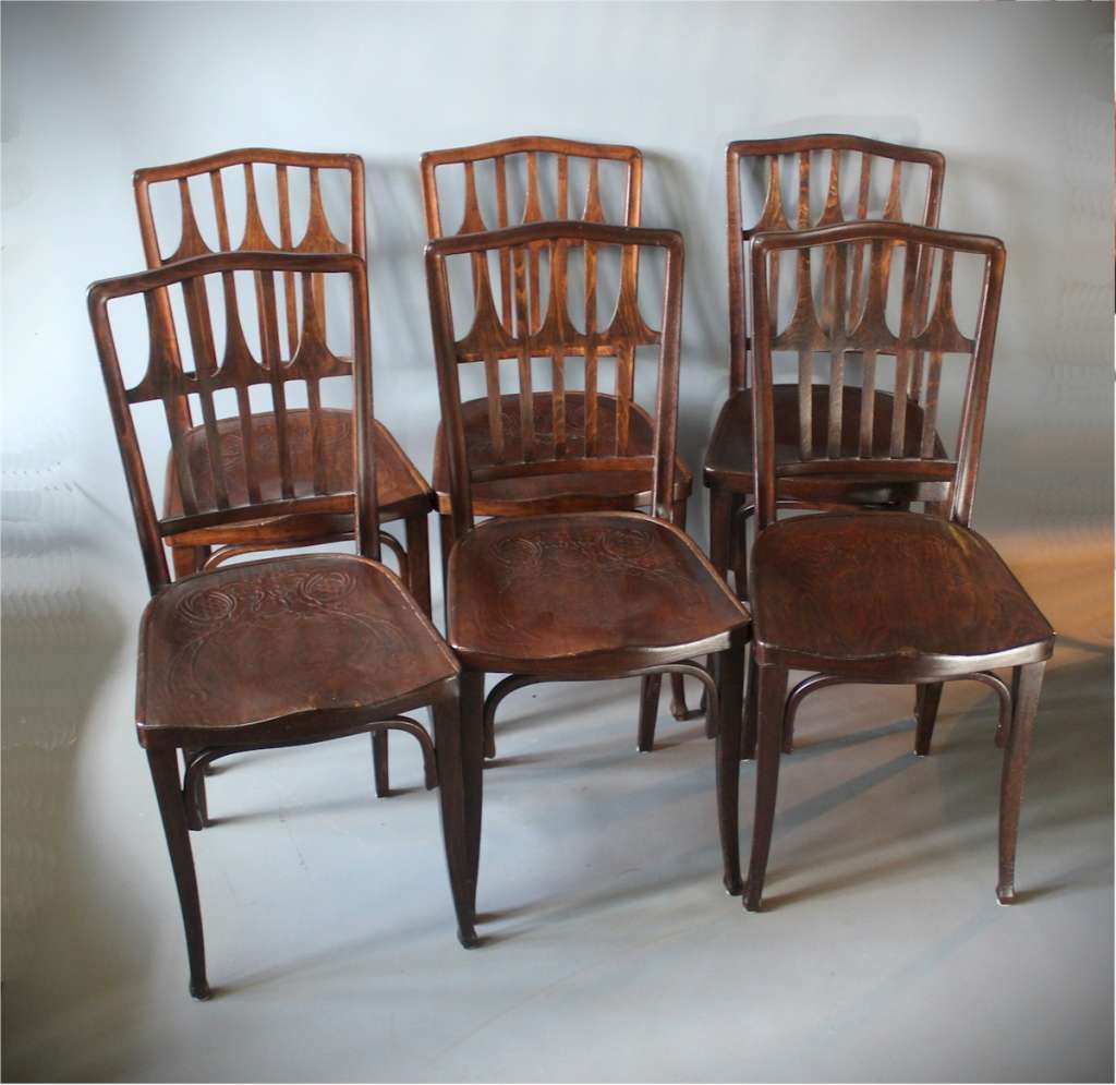 Bentwood chairs by Gustav Siegal for Kohn Bros