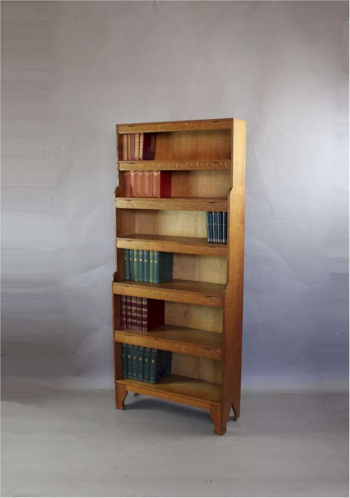 Arthur Simpson and the Handicrafts arts and crafts waterfall bookcase