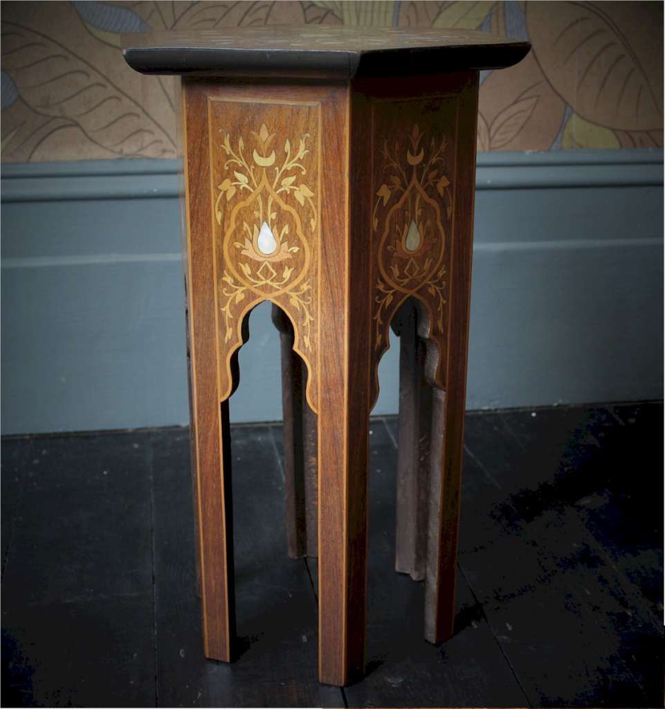 Syrian Moorish inlaid small table