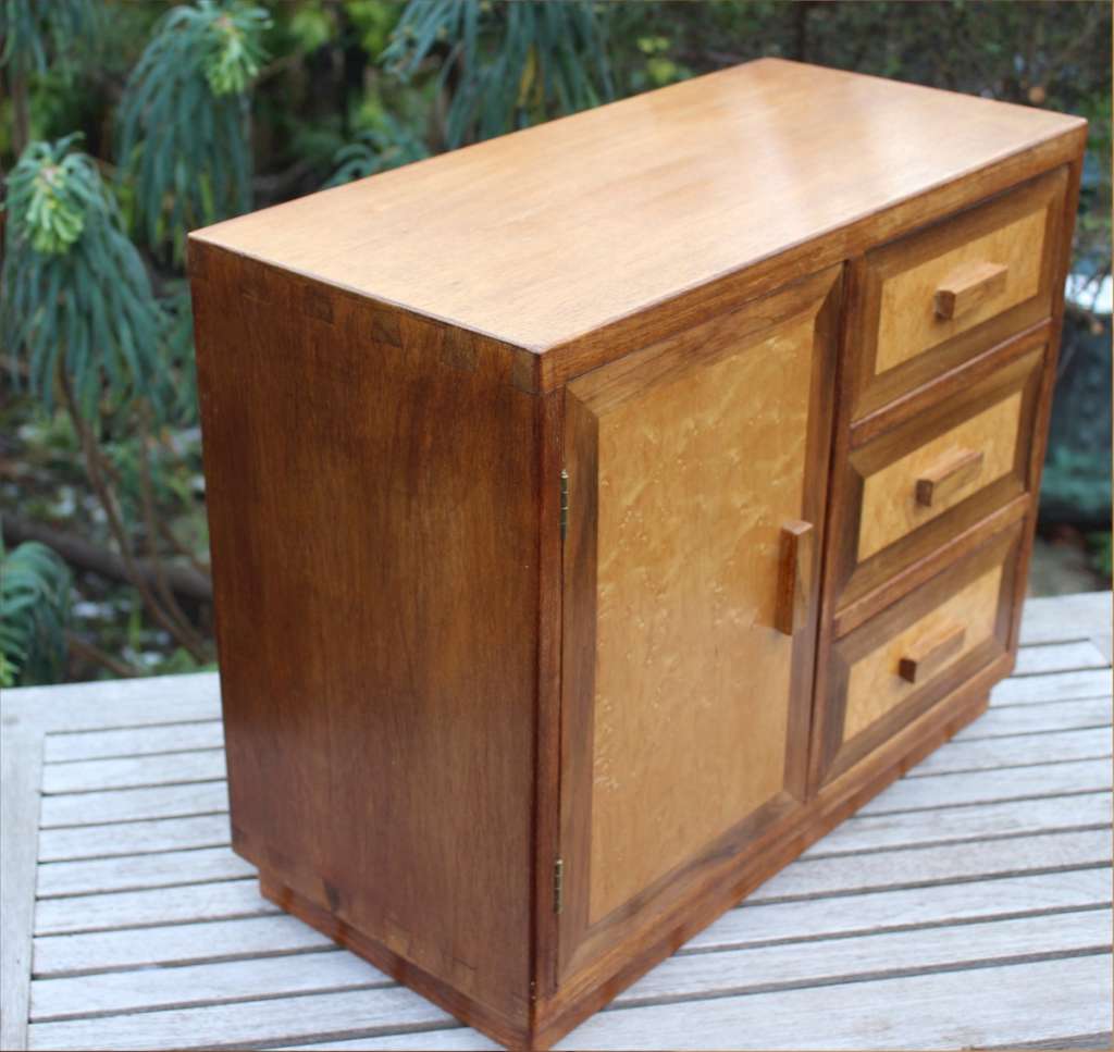 Table top cabinet in the Cotswold School manner