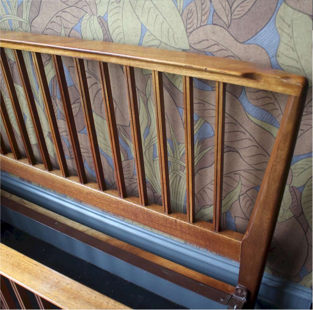 Mid-Century Teak king size bed head and foot board