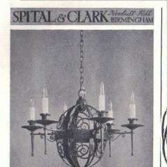 Arts and crafts iron hanging lamp