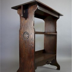 Arts and Crafts side table / bookshelf. c1900
