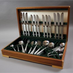 Vintage canteen of cutlery by Viners of Sheffield designed by Gerald Benney