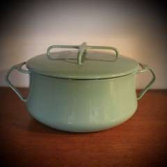 Dansk Kobenstyle Turquoise Enameled Dutch Oven Pot