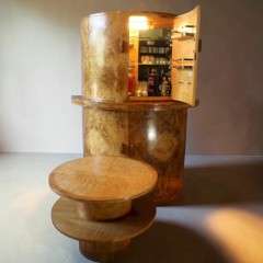 Art Deco Demi-Lune cocktail cabinet
