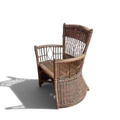 Arts and Crafts Childs wicker chair by Dryad