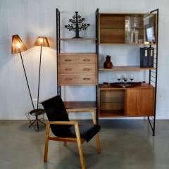 Ladderax Mid Century Shelving System By Staples