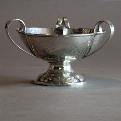 Silver plated arts and crafts nut bowl c1900