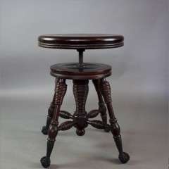 Victorian mahogany revolving stool