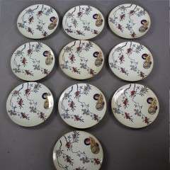 Aesthetic Movement set of dinner plates.