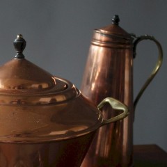 Benson: Copper and ebony jacketted vessel