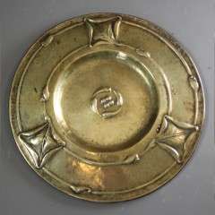 Arts and Crafts Glasgow School brass charger