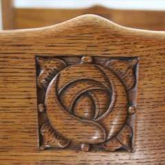 Scottish Rose arts and crafts dining chairs