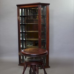 Victorian mahogany chemist shop display cabinet