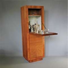 Art Deco walnut cocktail cabinet