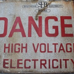 Danger sign from Southern electric