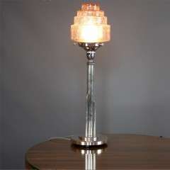 Art Deco stepped table lamp