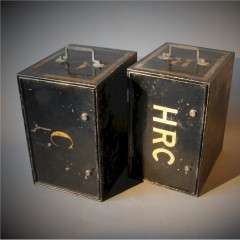 Antique pair of document safes by Chubb