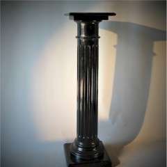 Victorian polished ebonised column