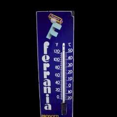 Ferrania enamel advertising thermometer sign