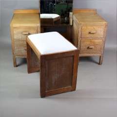 Heals limed oak bedroom stool from the Russet range c1930