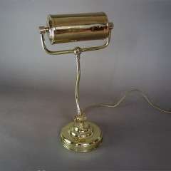 Heavy adjustable brass Bankers lamp