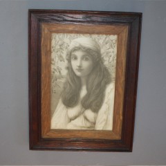 Pre Raphaelite lithograph by Henry Ryland