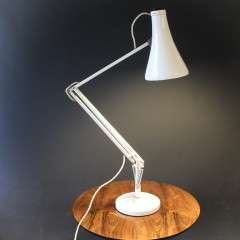 Herbert Terry Model 75 white Anglepoise desk lamp