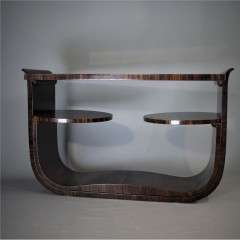 Art Deco Macassar ebony nest of tables, designed by Ray Hille