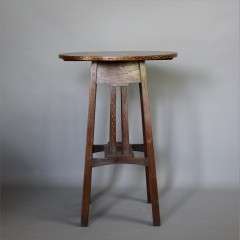 Inlaid arts and crafts oak table