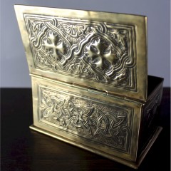 Keswick Celtic brass casket arts and crafts