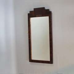  Art Deco wall mirror Macassar veneer
