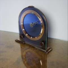 Art Deco mirrored clock