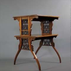 Moorish mahogany bobbin table Liberty