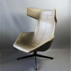 Alfredo Haberli for Moroso Leather lounge chair