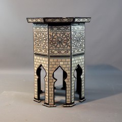 Moorish octagonal  Majlis inlaid table