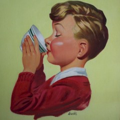 Original artwork for Ovaltine by Wells