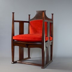 William Birch arts and crafts chair by E.G Punnett