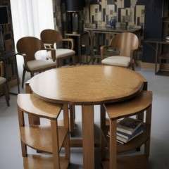Art Deco nest of five tables.