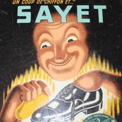 French shoe polish advert Sayet by P Bellenger