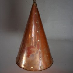 Scandinavian copper pendant lamp 1970's