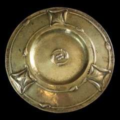 Arts and Crafts Glasgow School brass charger