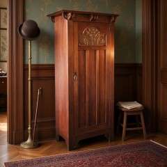 Arts and Crafts wardrobe by Shapland and Petter