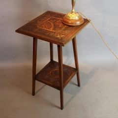 Carved Aesthetic Movement table by Shoolbred