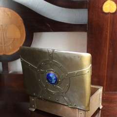Arts and crafts copper casket by A.E. Jones