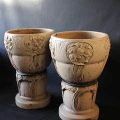  Pair of Arts and Crafts Jardinieres by LefCo