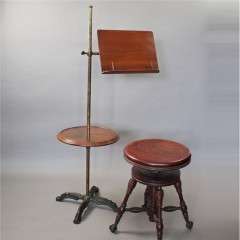 Victorian mahogany music / reading stand